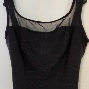 Christina Swimsuit - Black - sheer across bodice - Size 10 Long